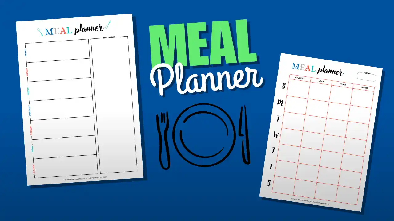 Read more about the article Weekly Meal Planner Printables